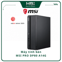 Máy tính để bàn MSI PRO DP180 A14G Core i5-14400 | 8GB RAM | 512GB SSD | Windows 11 Home | Desktop Doanh Nghiệp Chính Hãng