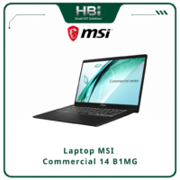 Laptop MSI Commercial 14 B1MG-808VNCP Core 3 100U | 8GB RAM | 512GB SSD | 14 Inch FHD IPS | Laptop Văn Phòng Chính Hãng