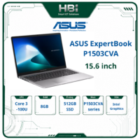 Laptop ASUS ExpertBook P1503CVA – Intel Core 3-100U, 8GB RAM, 512GB SSD, 15.6 inch FHD, Windows 11 Home