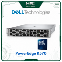 Máy Chủ Dell PowerEdge R570 Xeon 6 6511P 16GB RAM 4TB SAS Rack Server