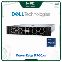 Máy Chủ Dell PowerEdge R760xs Xeon Silver 4510 16GB RAM 6.4TB SAS PERC H755 25GbE